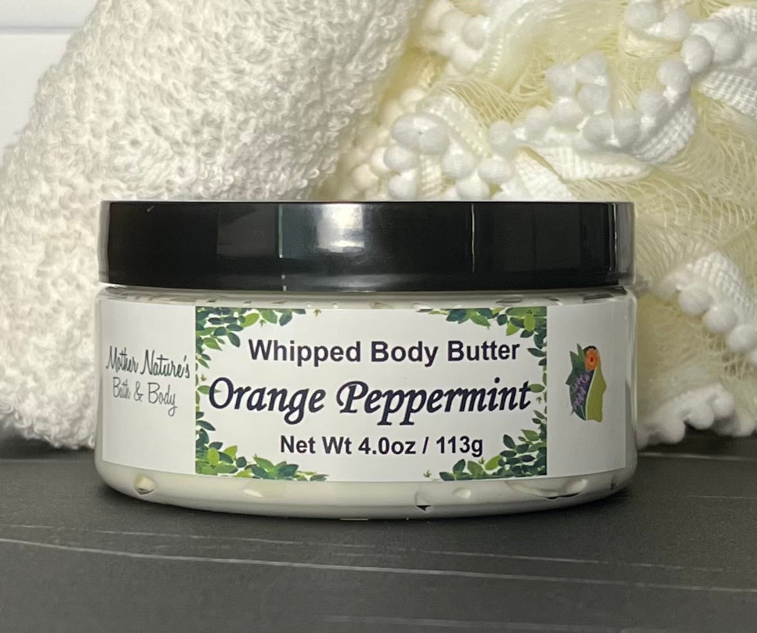 Orange Peppermint Whipped Body Butter